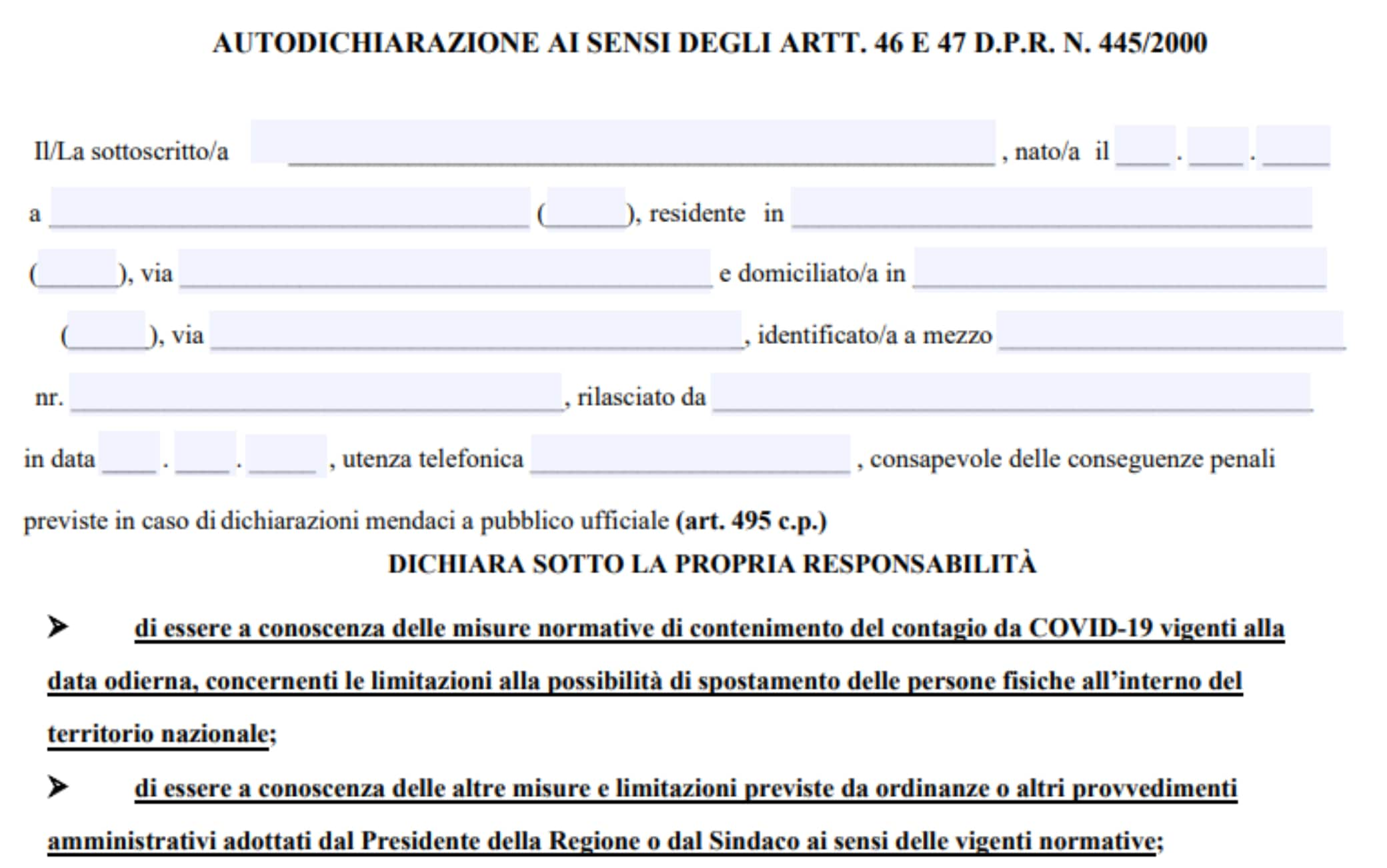 Autocertificazione Zona Rossa Marzo 2021 Pdf Da Scaricare - Mobile Legends